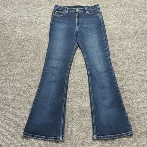 Todd Oldham Jeans Womens Bootcut Size 11 Blue Denim Mid Rise Vintage Y2K